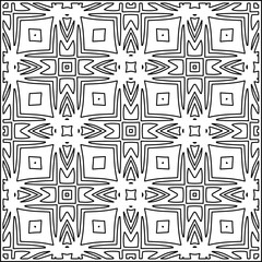 Stylish texture with figures from lines .Geometric lines art. Black and white pattern. Abstract background for web page, textures, card, poster, fabric, textile.