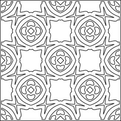 Stylish texture with figures from lines .Geometric lines art. Black and white pattern. Abstract background for web page, textures, card, poster, fabric, textile.