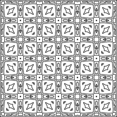 Stylish texture with figures from lines .Geometric lines art. Black and white pattern. Abstract background for web page, textures, card, poster, fabric, textile.