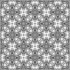 Stylish texture with figures from lines .Geometric lines art. Black and white pattern. Abstract background for web page, textures, card, poster, fabric, textile.