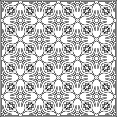 Stylish texture with figures from lines .Geometric lines art. Black and white pattern. Abstract background for web page, textures, card, poster, fabric, textile.