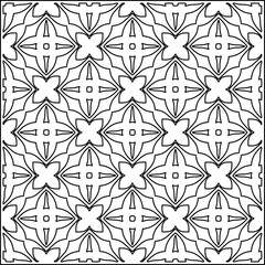 Stylish texture with figures from lines .Geometric lines art. Black and white pattern. Abstract background for web page, textures, card, poster, fabric, textile.