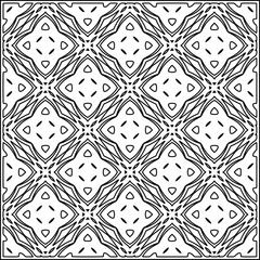 Stylish texture with figures from lines .Geometric lines art. Black and white pattern. Abstract background for web page, textures, card, poster, fabric, textile.