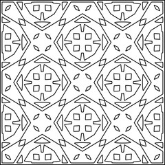 Stylish texture with figures from lines .Geometric lines art. Black and white pattern. Abstract background for web page, textures, card, poster, fabric, textile.