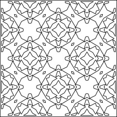 Stylish texture with figures from lines .Geometric lines art. Black and white pattern. Abstract background for web page, textures, card, poster, fabric, textile.