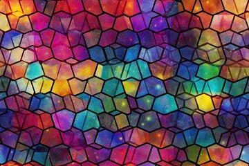 colorful cube patterned background. Generative AI