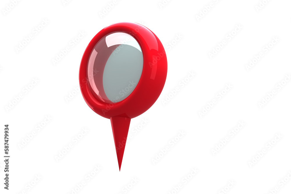 Sticker close-up of navigation marker