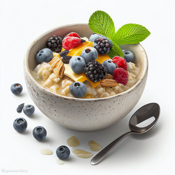 oatmeal with berries breakfast