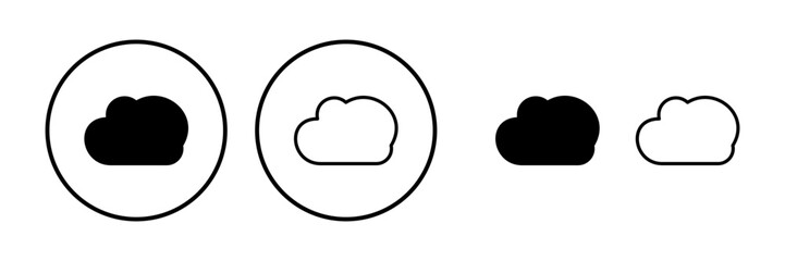 Cloud icon vector. cloud data. cloud services