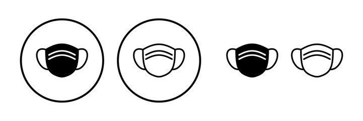 Face mask icon vector. medical Face Mask icon.