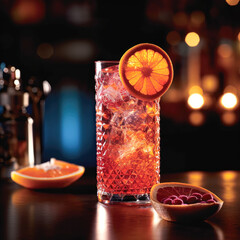 A sweet and indulgent drink, perfectly illuminated to showcase its decadent flavors and textures for a mouthwatering 