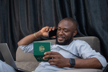 young nigerian man applying for a travel visa