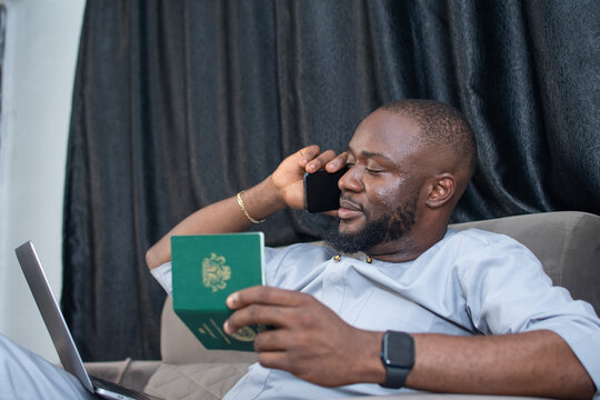 young nigerian man applying for a travel visa