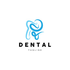 Tooth Logo, Dental Care Vector, Illustration Icon Design