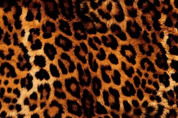Fototapeta premium detailed leopard print pattern in close-up. Generative AI