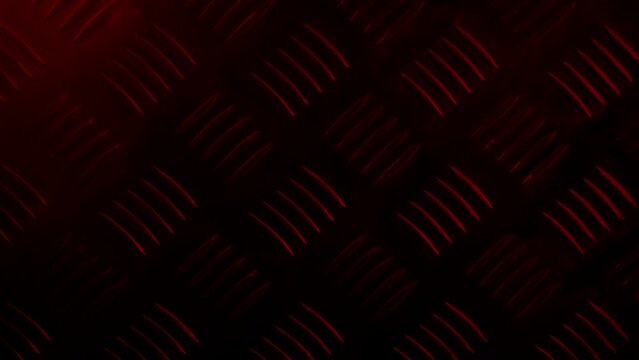 Flashing Red Light On Metal Surface, Military Element
