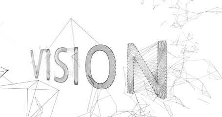 Graphic image of vision text