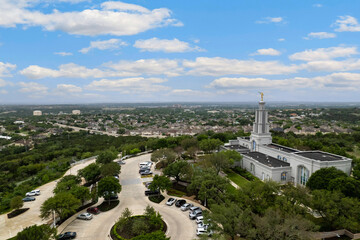 a view of the san Antonio temple 