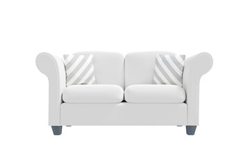 Digitally generated image of sofa with cushions 