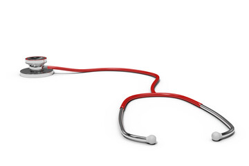 Graphic image of red stethoscope