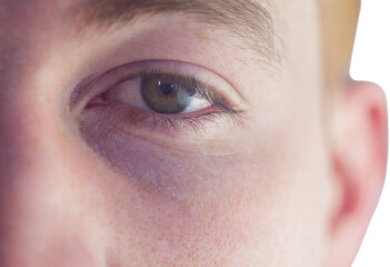 Naklejka premium Close up portrait of man
