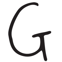 Digitally generated image of letter g