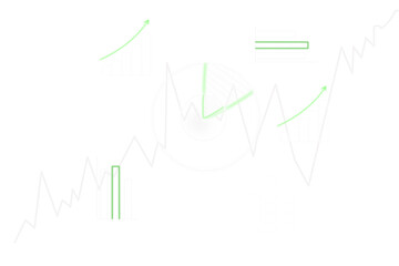 Business graph and charts against black background