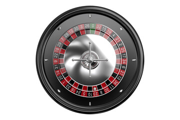 Overhead view of 3D roulette wheel