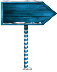 Snow on arrow signboard © vectorfusionart
