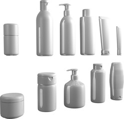 Digitally generated image of containers