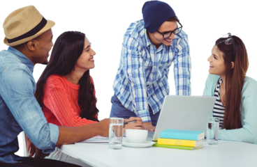 Young creative team having a meeting