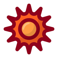 Orange flower. BeautIful Tropical plant blossom no background