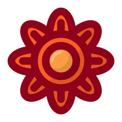 Orange flower. BeautIful Tropical plant blossom no background