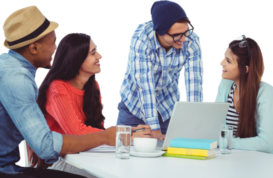 Young creative team having a meeting