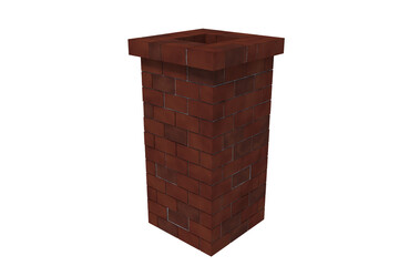 Digital image of brick chimney