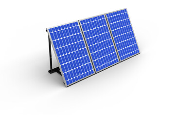 3d image of solar panels