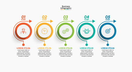 Business infographic design background template.