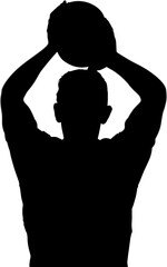 Sportsperson holding rugby ball 