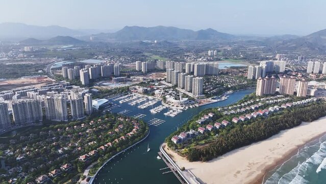 view of cityscape of sanya