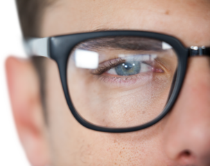 Man wearing spectacles