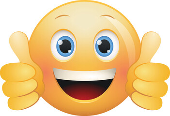 Thumbs up face emoji icon