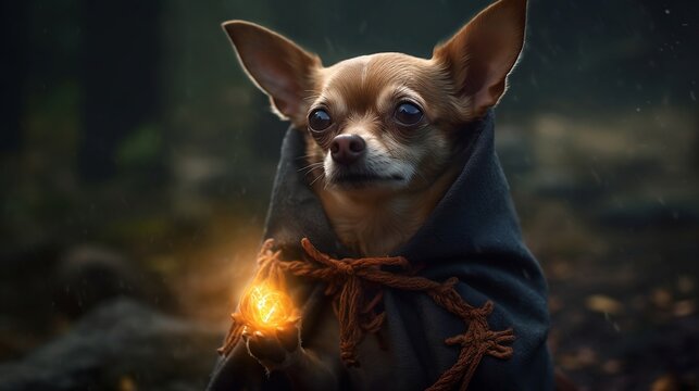 chihuahua wizard (Generative AI)