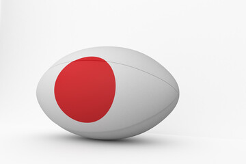 Japanese flag rugby ball