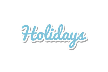 Close-up of holiday text