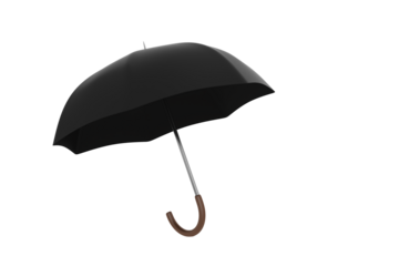 Composite image of black umbrella