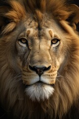Obraz na płótnie Canvas Majestic Lion Head