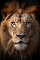 Obraz na płótnie Canvas Majestic Lion Head