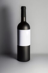 bottle of wine, red wine bottle mockup, red wine bottle mockup in high quality