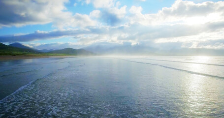 View of sea against cloudy sky