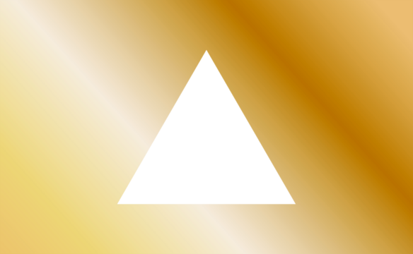 Geometric triangle shape